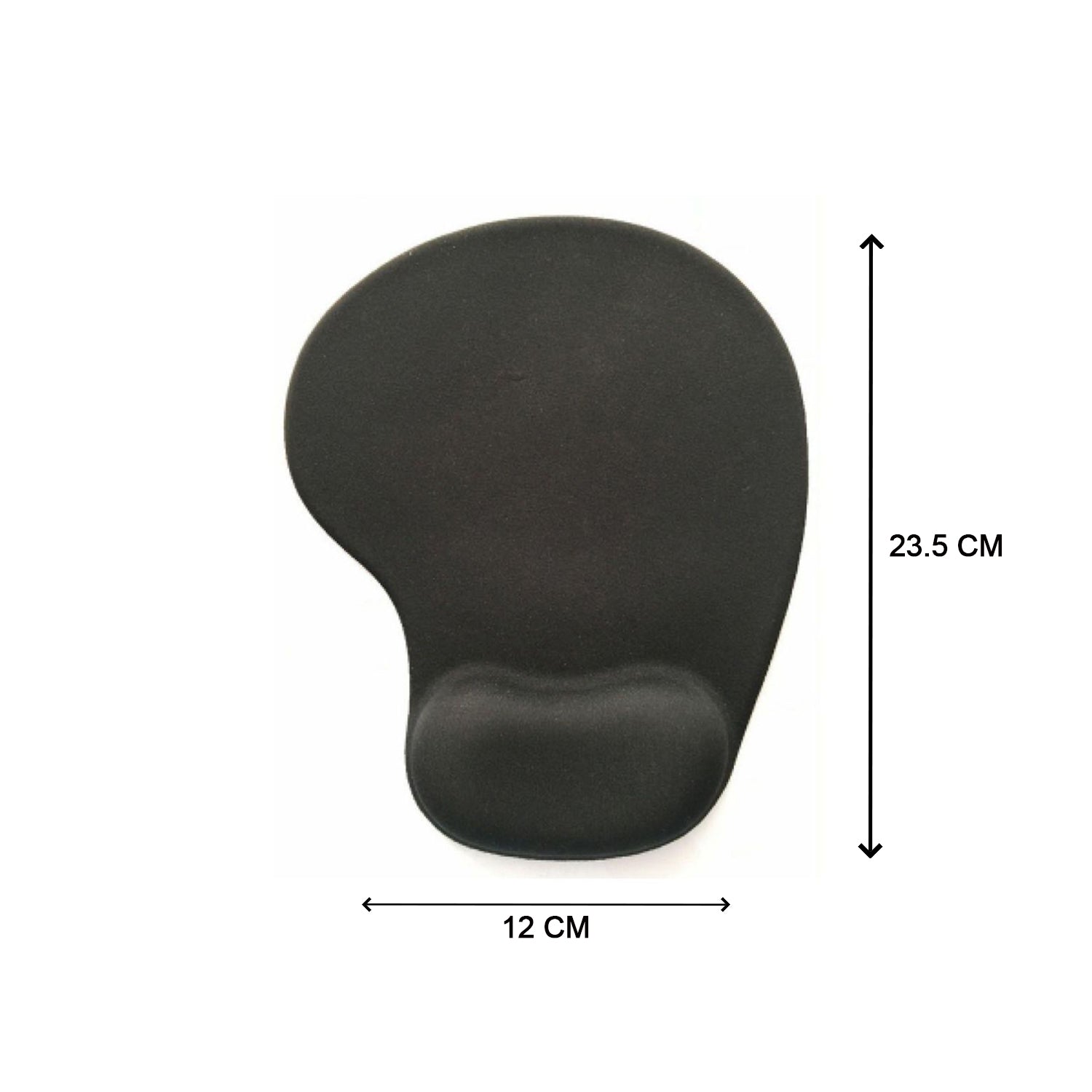 Detailed view of wrist support mouse pad, ideal for long computer sessions Detailed view of wrist support mouse pad, ideal for long computer sessions